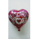 Globo de foil corazones &quot;I love you&quot; 45 cm