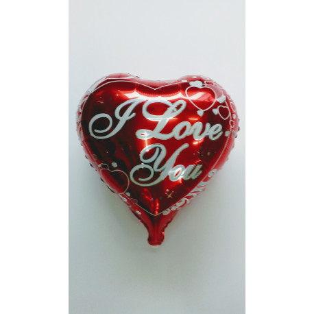 Globo de foil "I love you" 45 cm