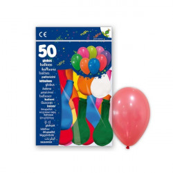 Bolsa de 50 globos 22x31 cm colores