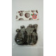 Bolsa de 10 Globos  25 cm  plata