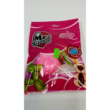 Bolsa de 5 globos de MODELAR con HINCHADOR
