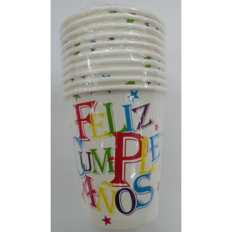 Vasos Feliz Cumpleaños