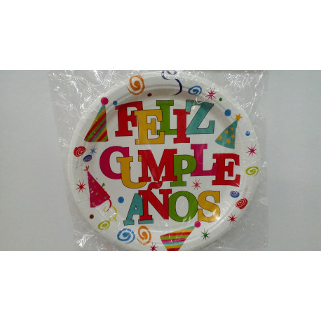 Platos feliz cumpleaños