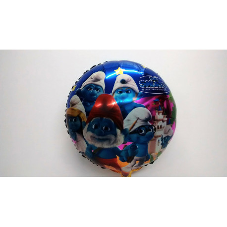Globo redondo pitufos