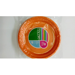 Plato plástico naranja