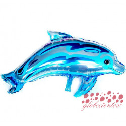 Globo diseño delfín azul 85x35 cm