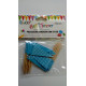 Banderines azules con puntos blancos