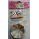 Molde Cupcakes con banderines