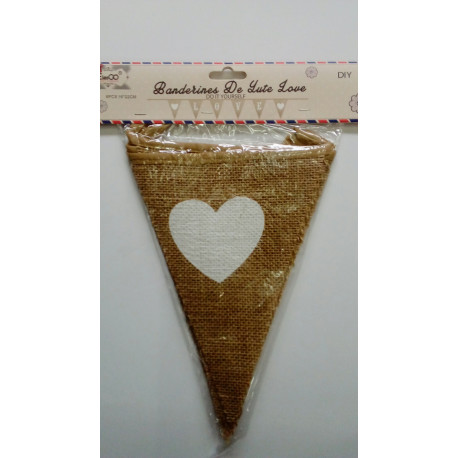 Banderines de Yute Love