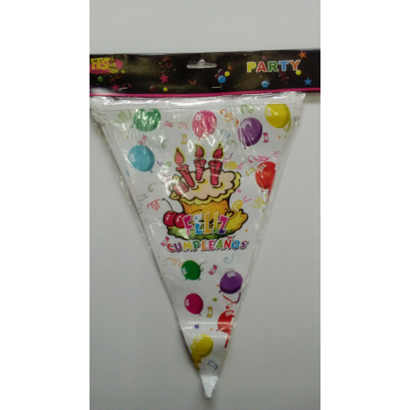 Banderines feliz cumpleaños