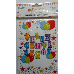 Invitaciones de cumpleaños grandes.