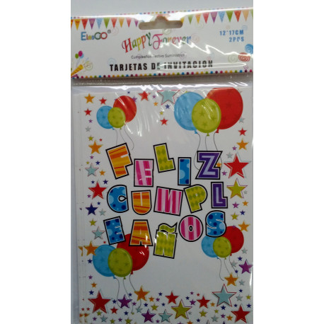 Invitaciones de cumpleaños grandes.