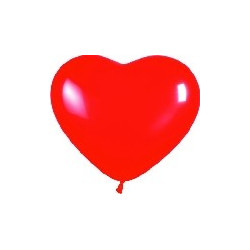 Globo Corazón rojo (50 uds.) 30 cm