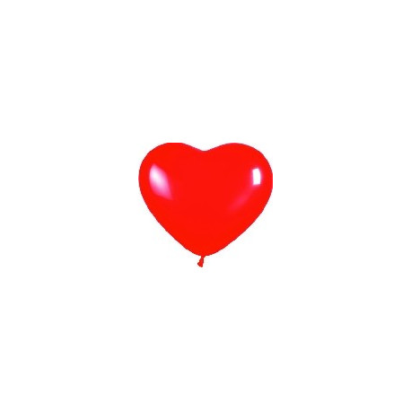 Globo Corazón rojo (50 uds.) 30 cm