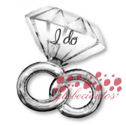 Globo diseño  "I do" anillo 116x65 cm