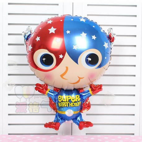 Globo de foil "Super Birthday" 54x71 cm