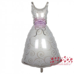 Globo diseño vestido novia 118x57 cm