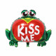 Globo foil &quot;Rana kiss me&quot;