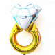 Globo diseño anillo grande 80x50 cm