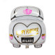 Globo diseño coche 63x50 cm