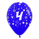 Globos latex &quot;4 CON ESTRELLAS&quot; 30cm