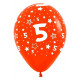 Globos latex &quot;4 CON ESTRELLAS&quot; 30cm