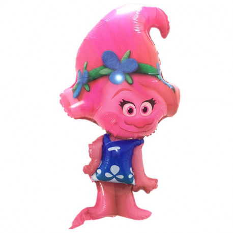 Globo foil "TROLLS POPPY" 82x45 cm