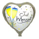 Globo diseño &quot;Just married&quot; 45 cm