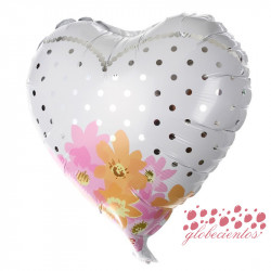Globo diseño ramo de flores 45 cm