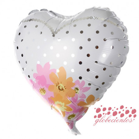 Globo diseño ramo de flores 45 cm