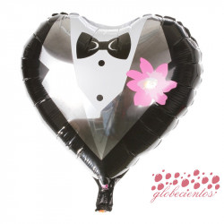 Globo diseño traje novio 45 cm