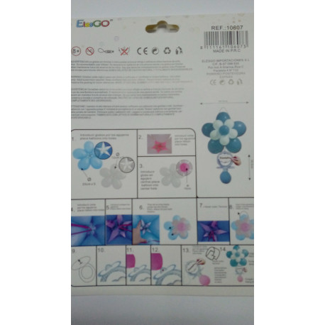 Globos "DECO KIT" azules y blancos