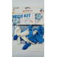 Globos &quot;DECO KIT&quot; azules y blancos