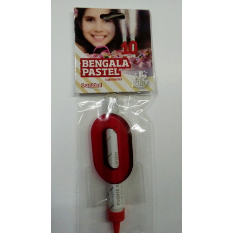 Bengala para pastel número "0"