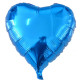 Globo corazón azul 45 cm