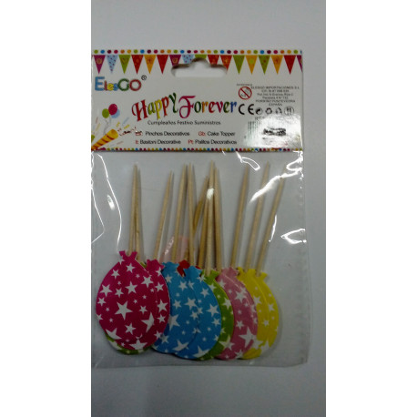 Pinchos decorativos "GLOBOS"