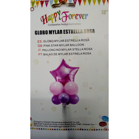 Globo mylar estrella azul