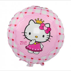 Globo redondo "HELLO KITTY", 45 cm