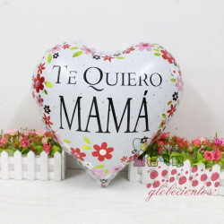 Globo corazón "Te Quiero Mamá!" 45 cm