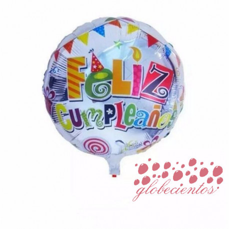 Globo "Feliz Cumpleaños" 45 cm