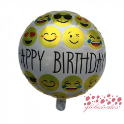 Globo "Happy Birthday" 45 cm