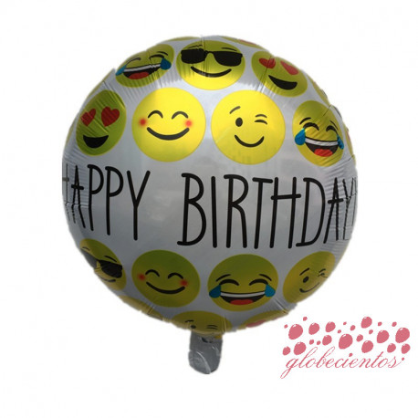 Globo "Happy Birthday" 45 cm