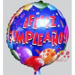 Globo "¡Feliz Cumpleaños!" diseño 4 45 cm