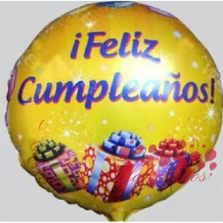 Globo "¡Feliz Cumpleaños!" diseño 5 45 cm