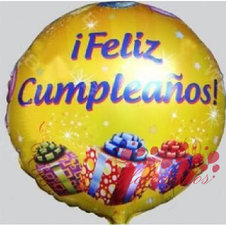 Globo "¡Feliz Cumpleaños!" diseño 5 45 cm