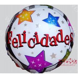 Globo "Felicidades" 45 cm