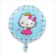 Globo redondo azul &quot;HELLO KITTY&quot;, 45 cm