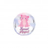 Globo redondo rosa "Sweet Angel", 45 cm