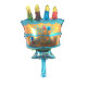 Globo "Happy Birthday" tarta 3, 36x26 cm Globo "Happy Birthday" tarta 3, 36x26 cm