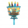 Globo "Happy Birthday" tarta 3, 36x26 cm